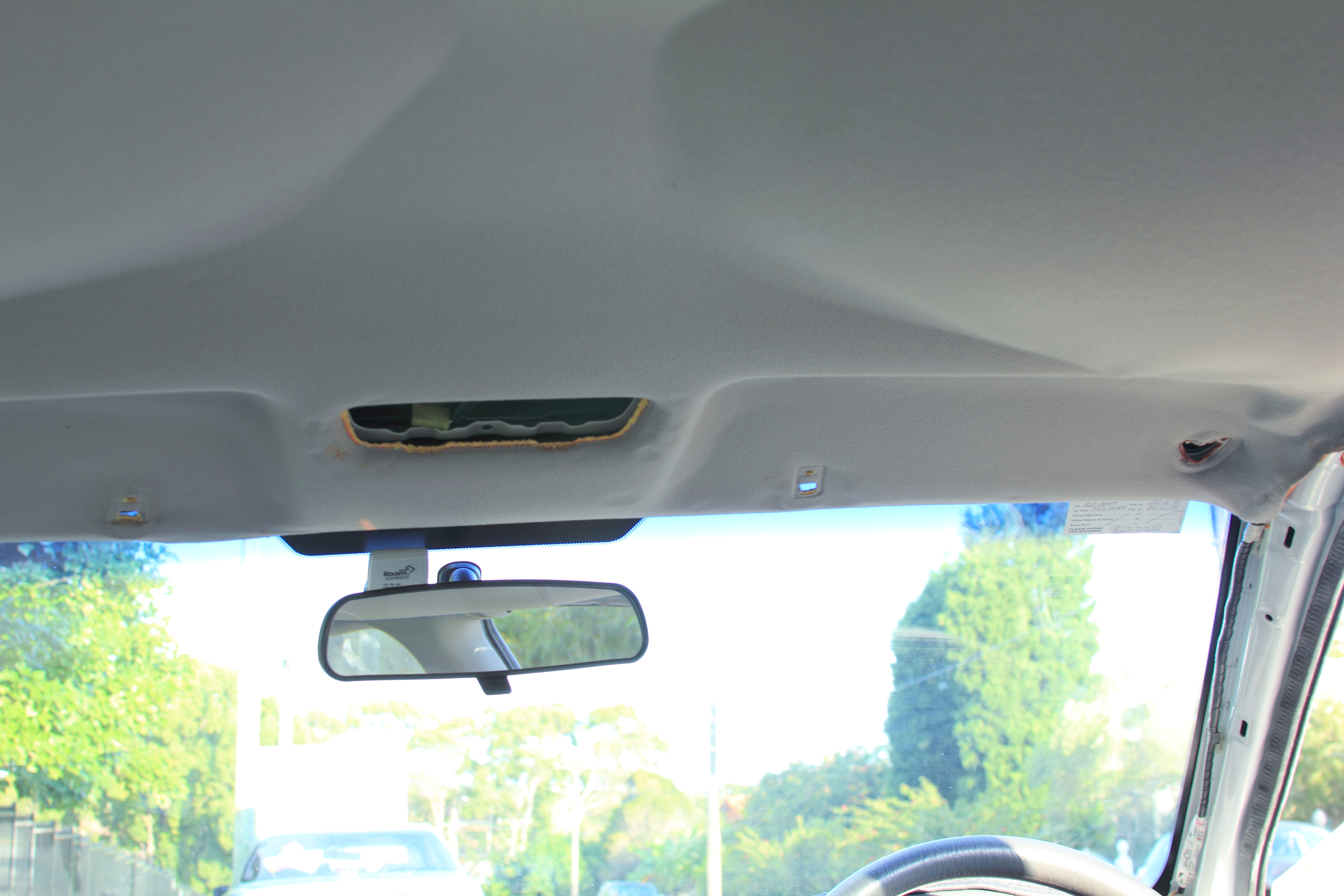 Toyota Camry Fixing Sagging Roof Fitting Car Cameras