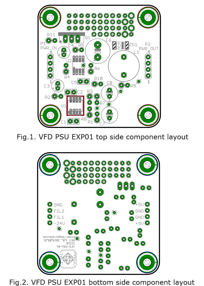 VFD_PSU_EXP01 Compoment Layout