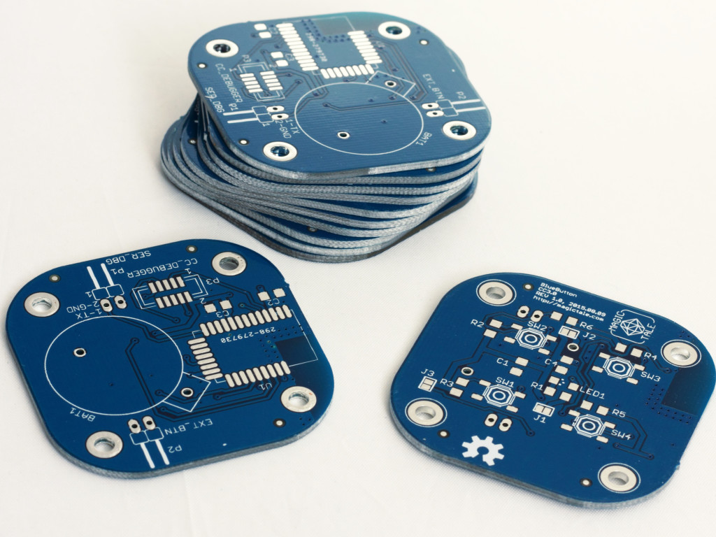 BlueButton PCBs Manufactured
