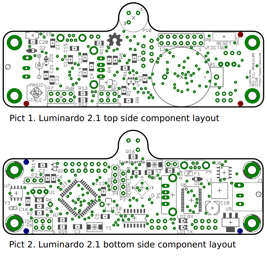 Luminardo Component Layout Rev. 2.1